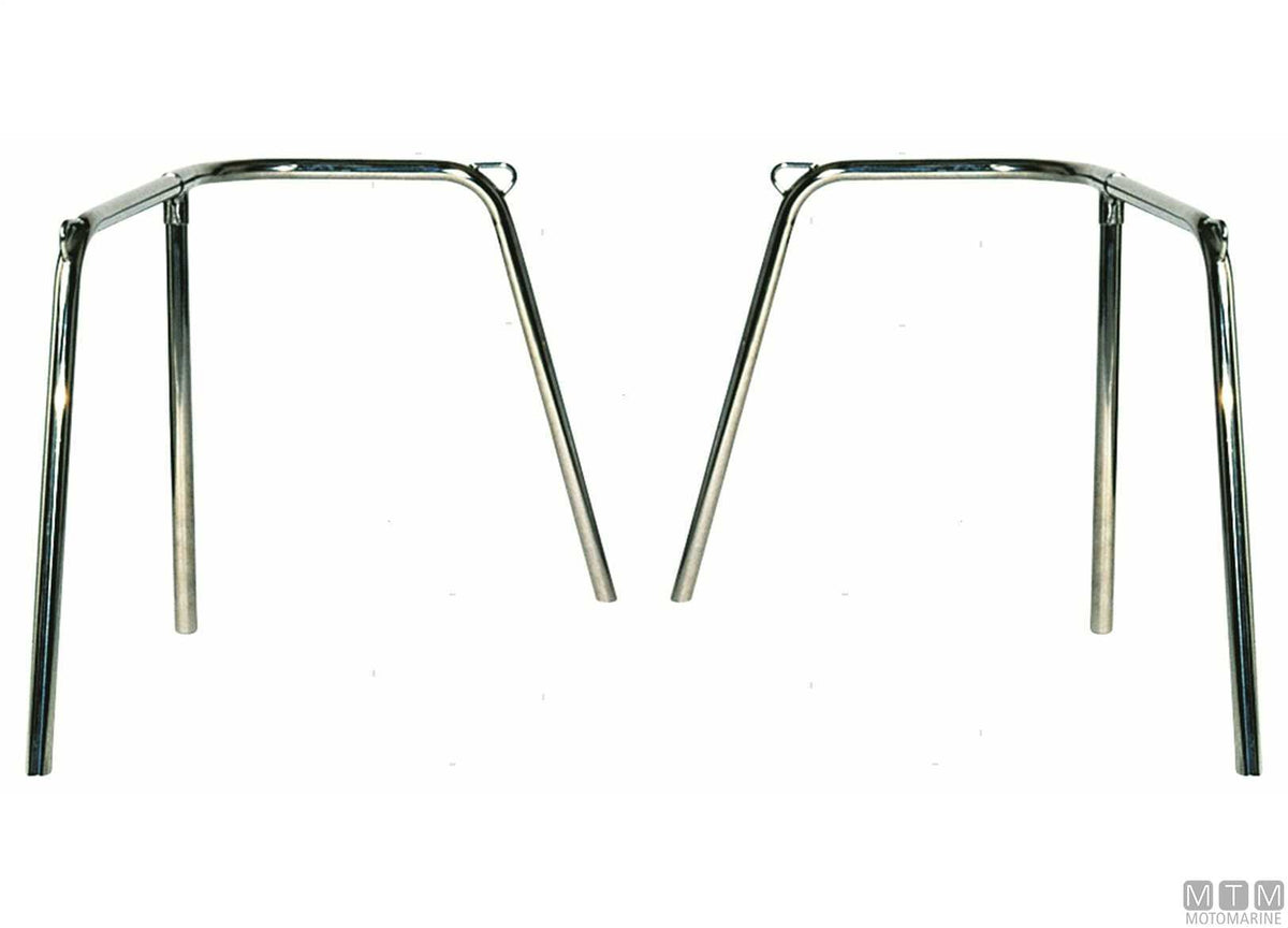 PULPITO DI POPPA D22MM H45CM ACCIAIO INOX 316