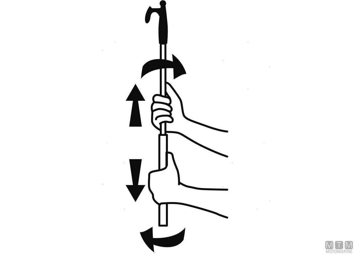 MEZZO MARINAIO TELESCOPICO 120/200CM ROSSO