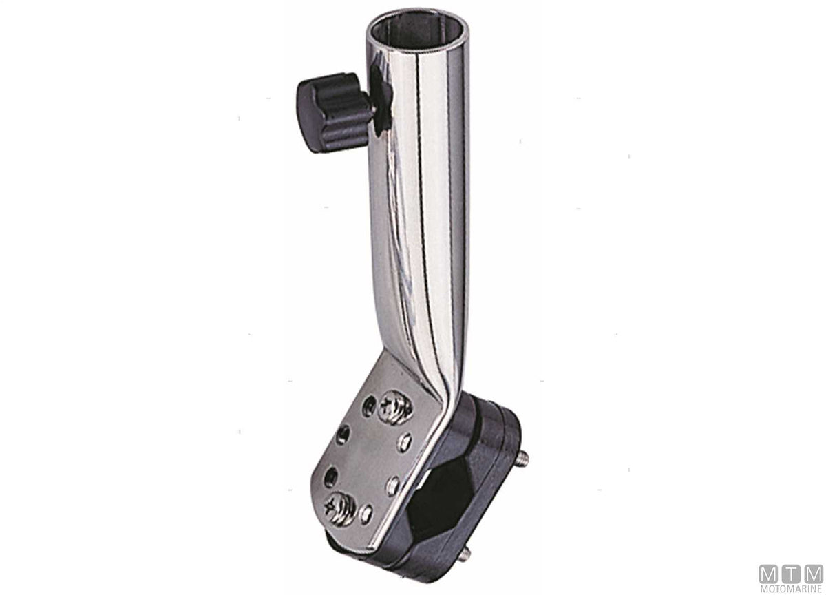 BASE PORTABANDIERA CLAMP D22MM IN ACCIAIO INOX
