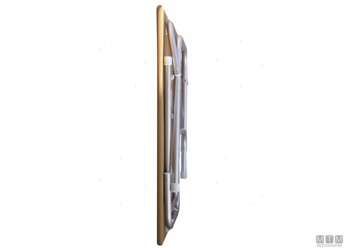 TAVOLINO FORMA M600T 120X75CM H56/73CM IN TEAK/ALLUMINIO