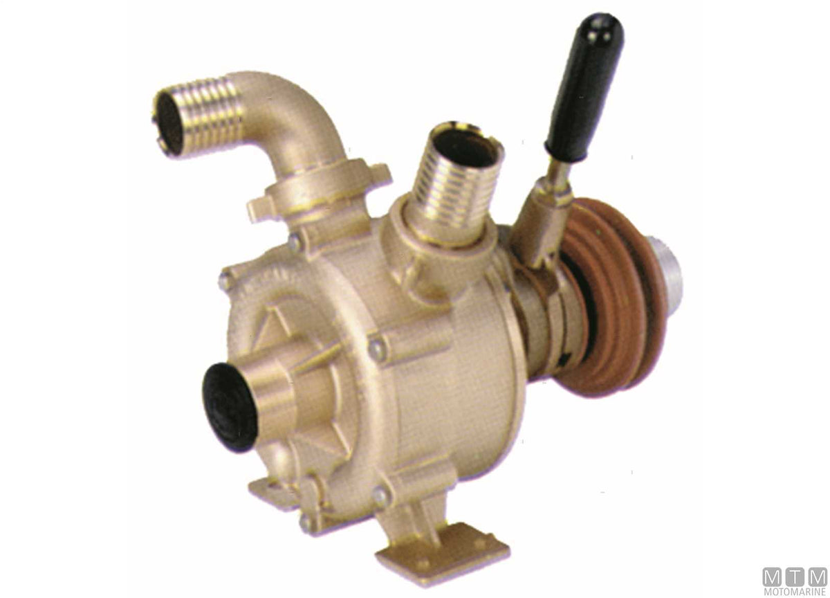 POMPA ACQUA NAUTIC F CON PULEGGIA FRIZIONE BOCCHE D40MM