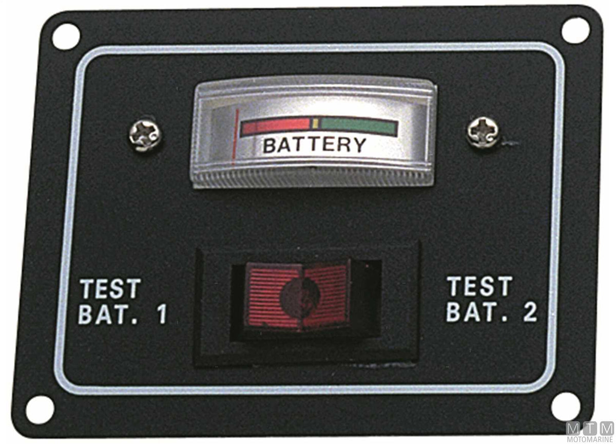 PANNELLO TESTER 2 BATTERIE 12V 83X64MM