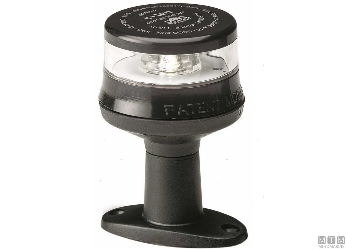 FANALE DI VIA LED 360 BIANCO SU BASETTA CORPO BIANCO H110MM
