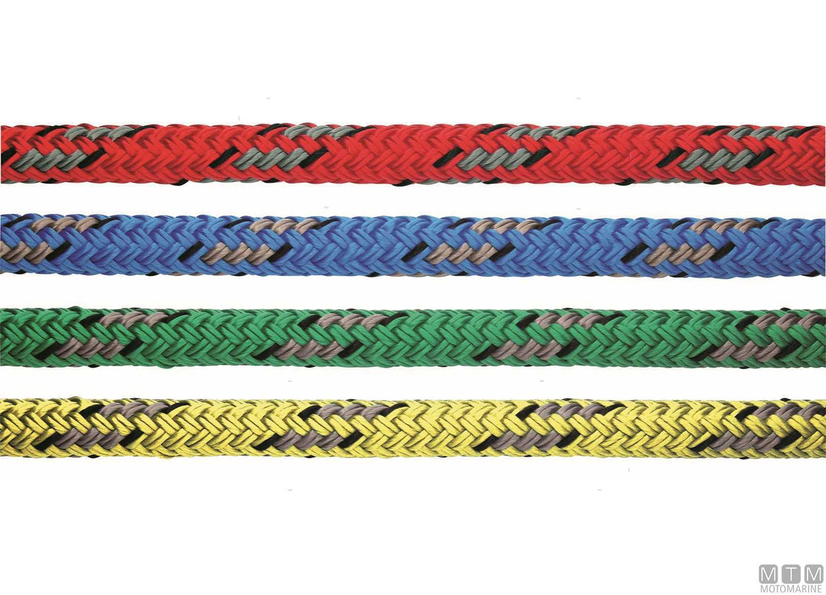 SCOTTA CRUISING COLOR ROSSA CON SPIA GRIGIA IN POLIESTERE D12MM 200M