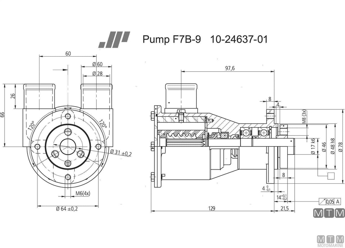 POMPA RAFFREDDAMENTO JOHNSON F7B-9