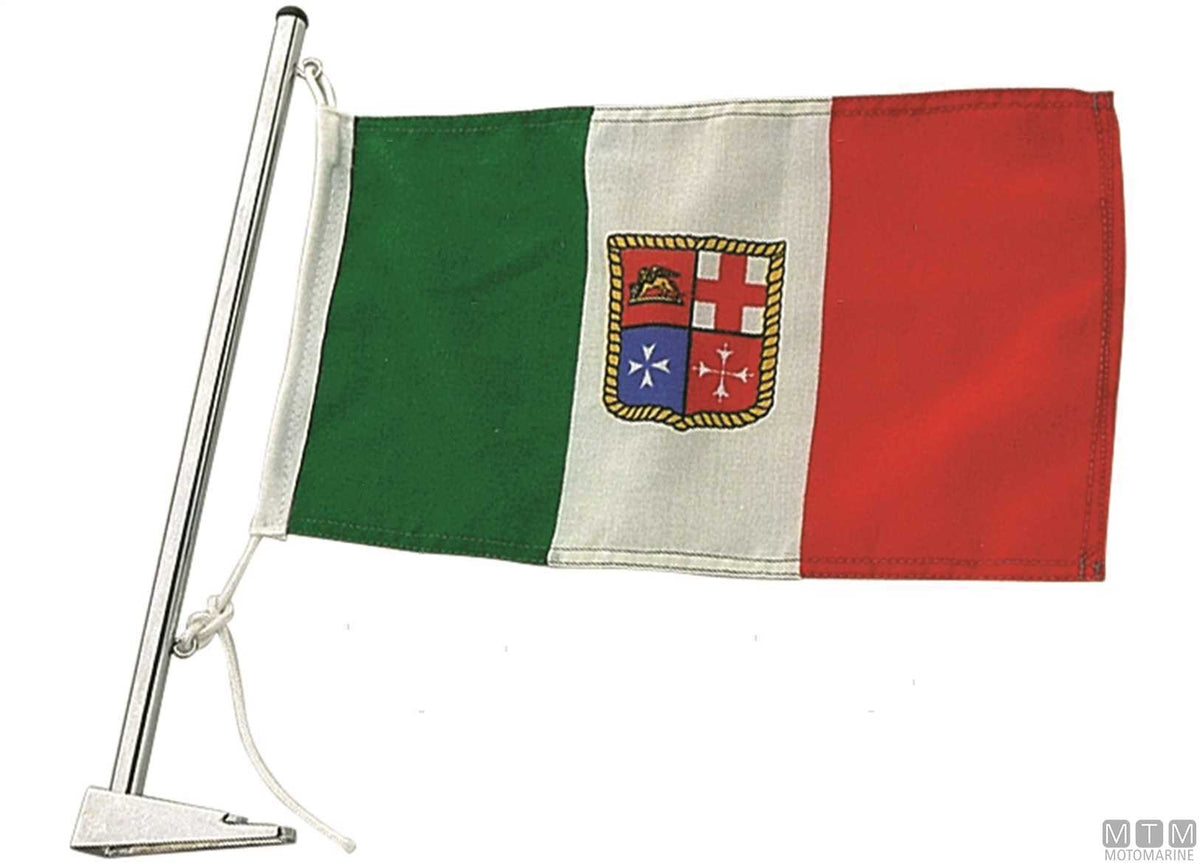 ASTA PORTABANDIERA COMPACT H500MM IN OTTONE CROMATO