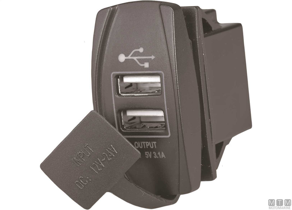 INTERRUTTORE CON DOPPIA PRESA USB