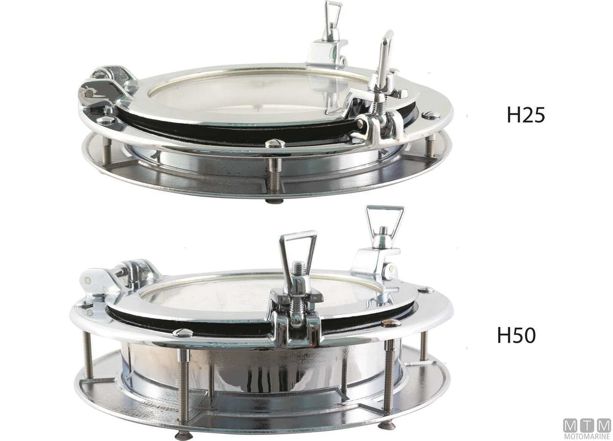 OBLO' TONDO HIGH D470-H50MM IN OTTONE CROMATO