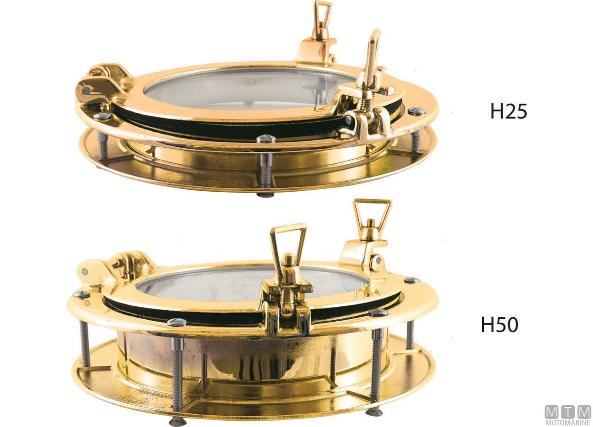 OBLO' TONDO HIGH D264-H50MM IN OTTONE