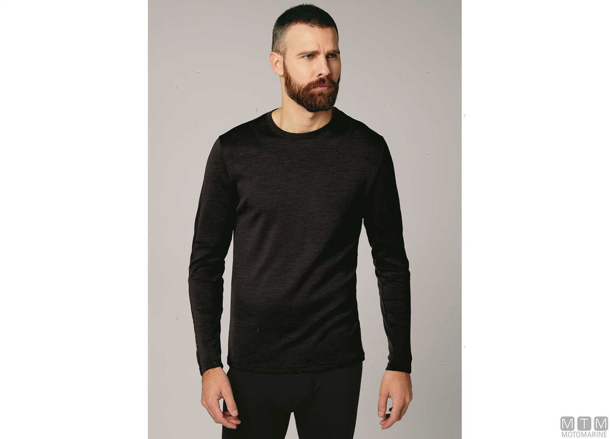 MAGLIA H/H LIFA MERINO CREW 990 NERO L