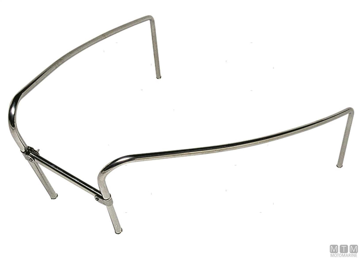 PULPITO DI PRUA OPEN CON TRAVERSINO H45CM ACCIAIO INOX 316
