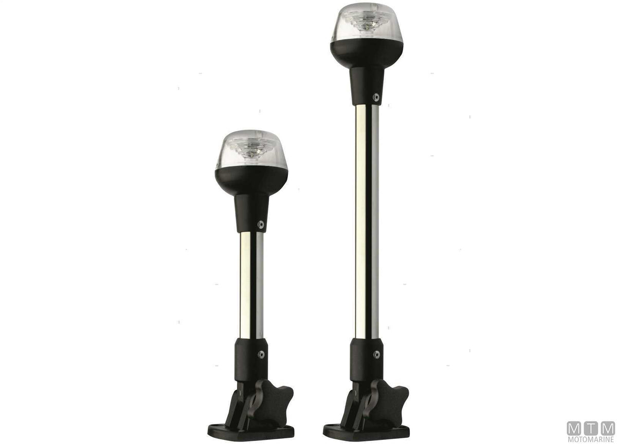 FANALE DI VIA LED 360 BIANCO SU ASTA H24CM