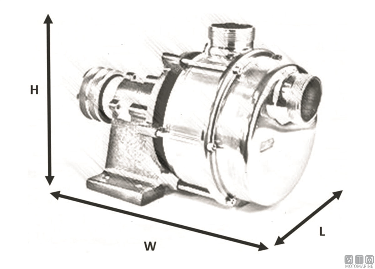 POMPA ACQUA SERIE IFM CON PULEGGIA E FRIZIONE BOCCHE D30MM