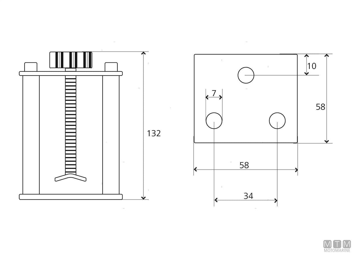 MUSONE PASSA CATENA BASCULANTE CLASSIC 280MM IN ACCIAIO INOX 316