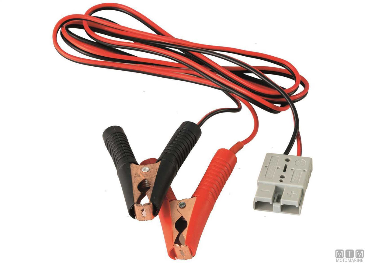 CAVO CON CONNETTORE ANDERSON 50A E PINZE 2M