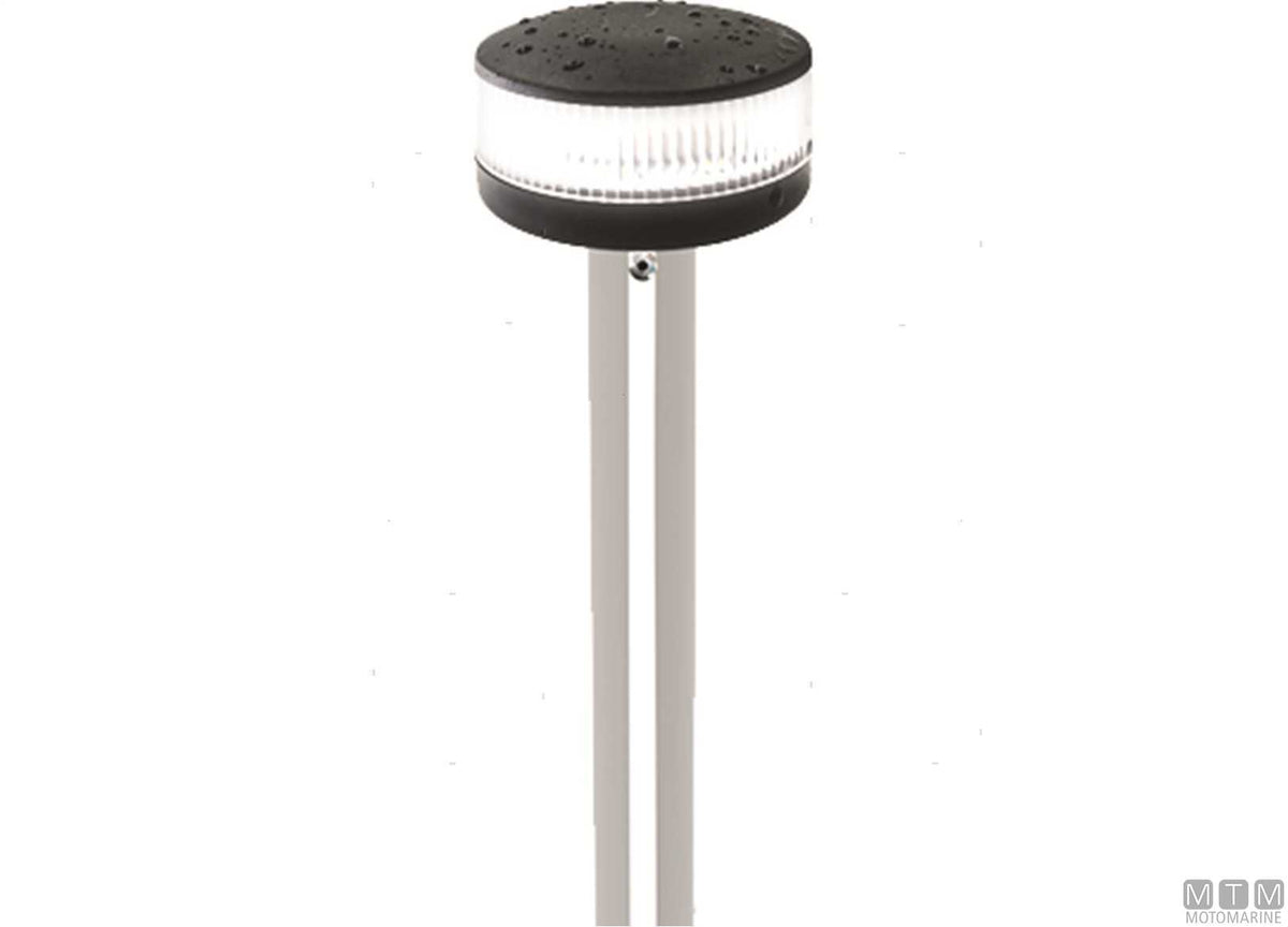 FANALE DI VIA LED 360 BIANCO SU ASTA ESTRAIBILE UFO H56CM