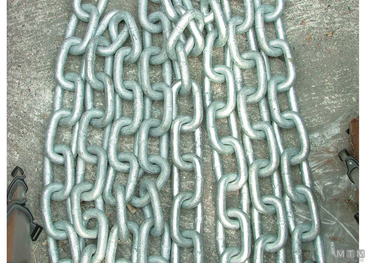 CATENA LUNGA GENOVESE DIN5685A D18MM 50M ACCIAIO ZINCATO G30