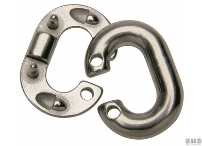 FALSAMAGLIA PER CATENA D10MM 4 PERNI ACCIAIO INOX 316