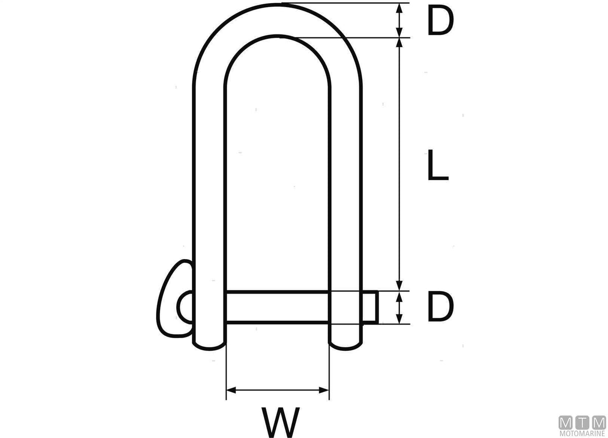 GRILLO KEY PIN D5MM ACCIAIO INOX 316 ASSE IMPERDIBILE M-CARD