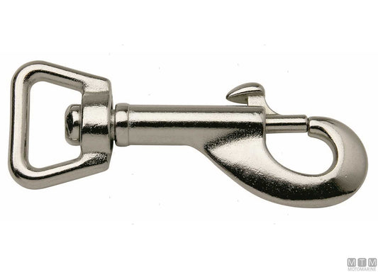 MOSCHETTONE A PISTONE D13MM CON QUADRO GIREVOLE ACCIAIO INOX 316