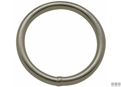 ANELLO TONDO D4MM W25MM ACCIAIO INOX 316
