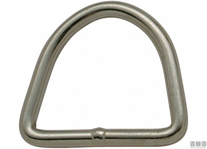 ANELLO D D5MM W40MM ACCIAIO INOX 316