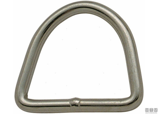 ANELLO D D4MM W30MM ACCIAIO INOX 316