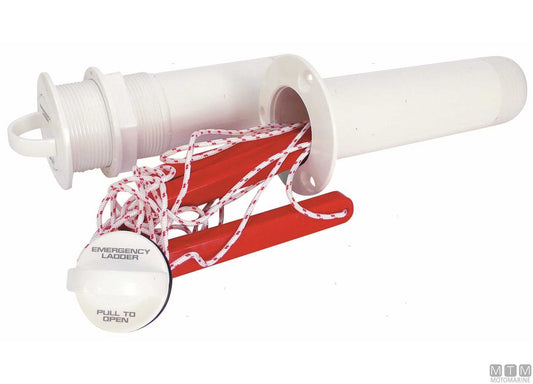 SCALETTA DI SICUREZZA A 3 GRADINI FLANGIA INCASSATA CON VITI