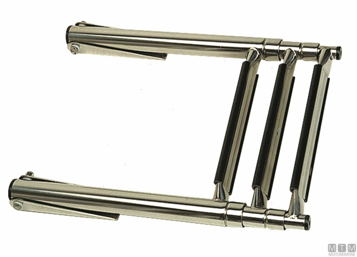 SCALETTA TELESCOPICA A 4 GRADINI PER PLANCE ACCIAIO INOX 316