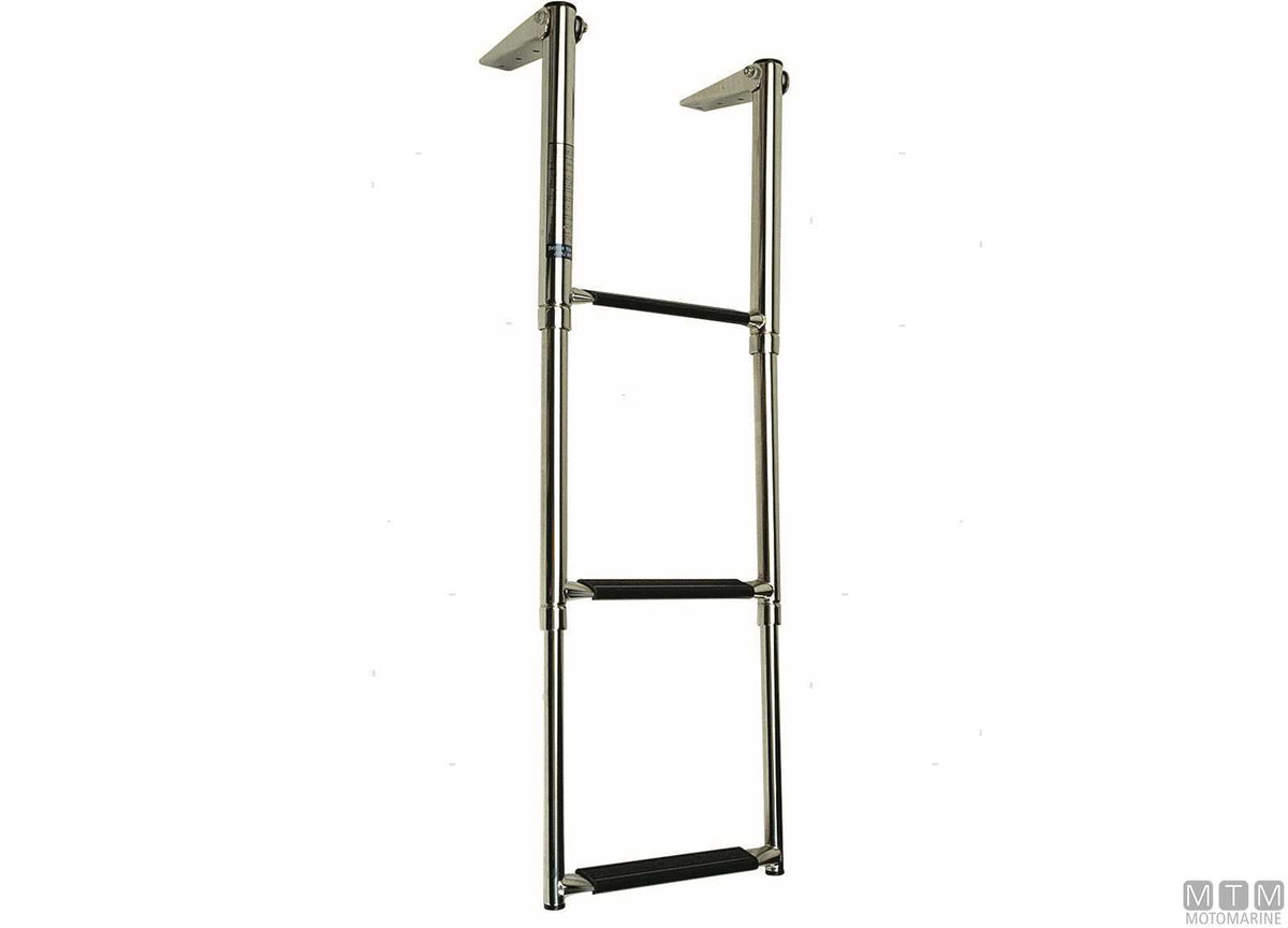 SCALETTA TELESCOPICA A 4 GRADINI PER PLANCE ACCIAIO INOX 316