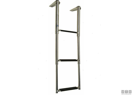 SCALETTA TELESCOPICA A 4 GRADINI PER PLANCE ACCIAIO INOX 316