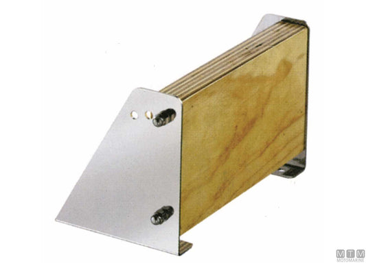 SUPPORTO MOTORE DA PLANCIA DI POPPA ACCIAIO INOX E LEGNO