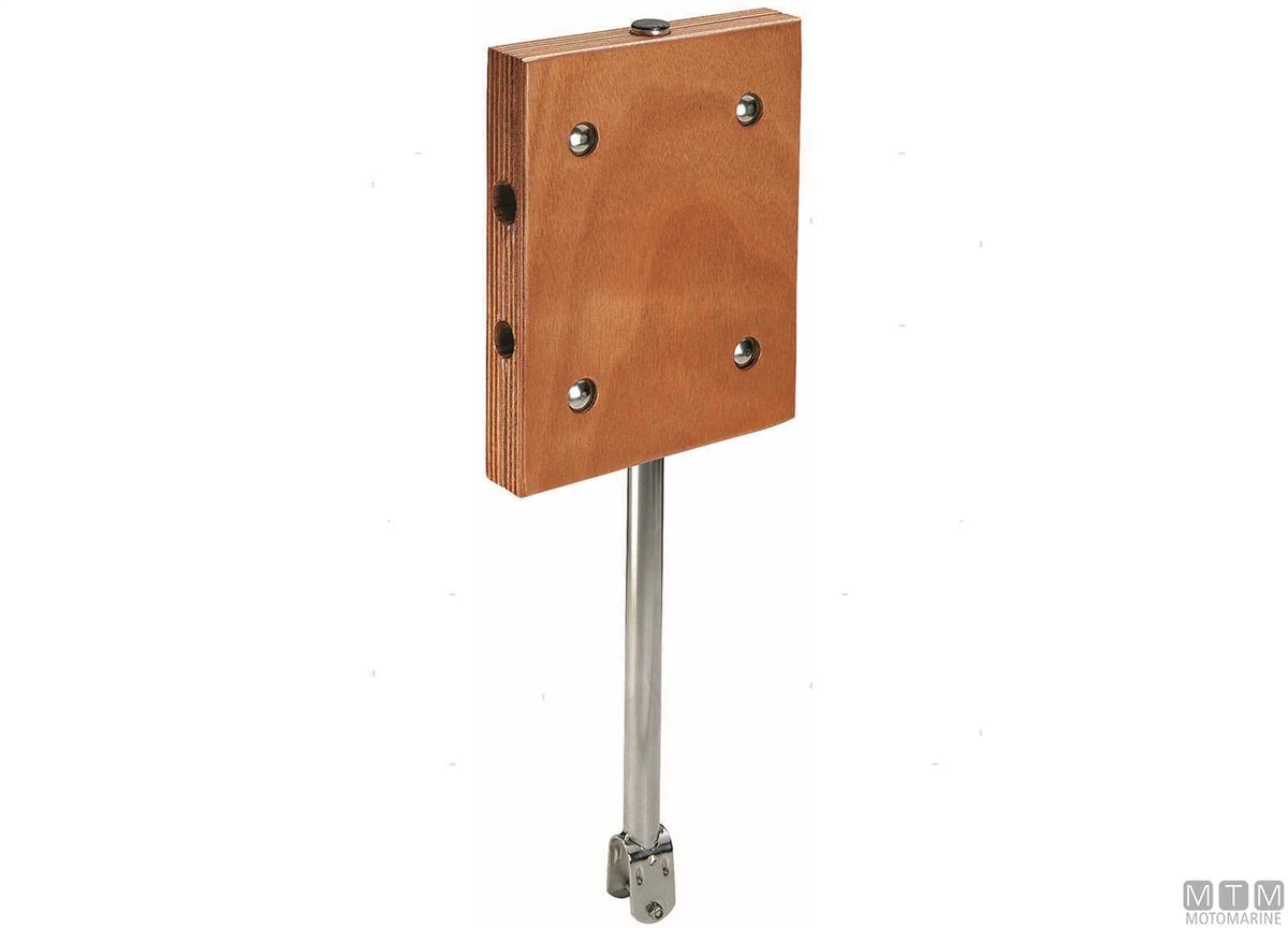 SUPPORTO MOTORE PER BATTAGLIOLA D22/25MM ACCIAIO INOX E LEGNO