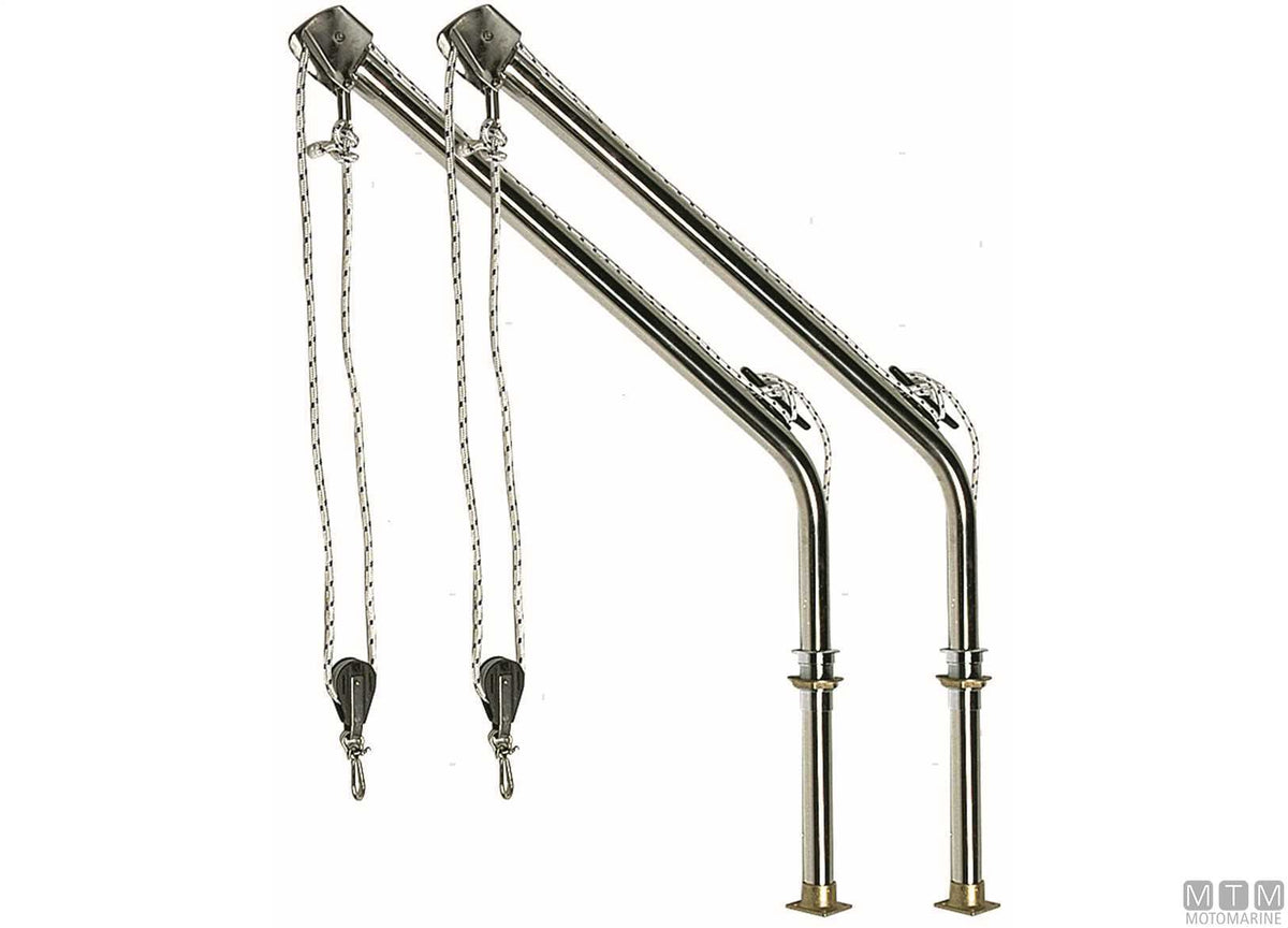 COPPIA GRUETTE THRU DECK D60MM ACCIAIO INOX 316