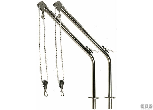COPPIA GRUETTE ON DECK D40MM ACCIAIO INOX 316