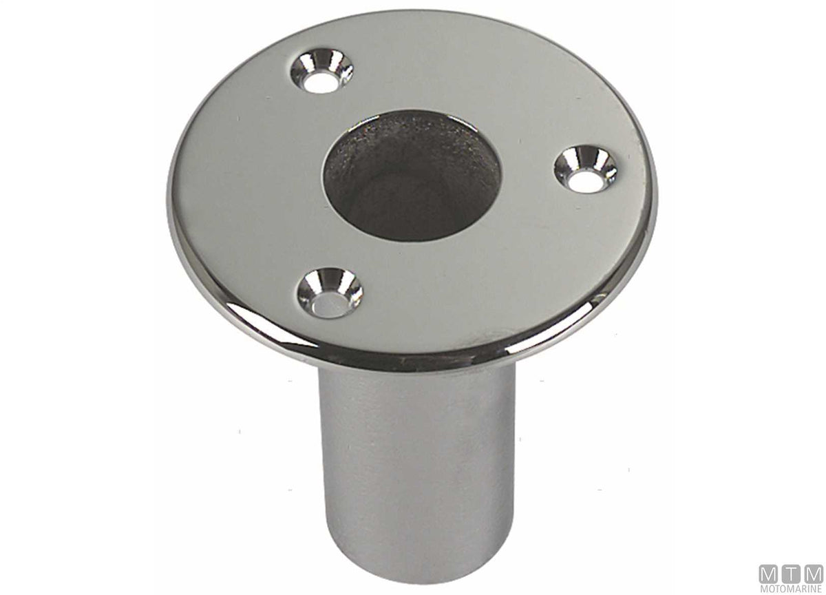 BOCCOLA A INCASSO D25MM IN OTTONE CROMATO