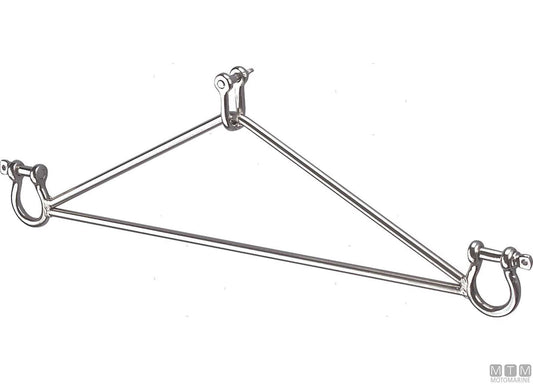 TRIANGOLO SOSTEGNO PER PASSERELLE ACCIAIO INOX 316