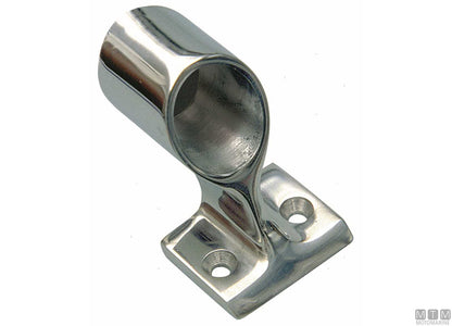 SUPPORTO TERMINALE SINISTRO NEW LINE D22MM ACCIAIO INOX 316