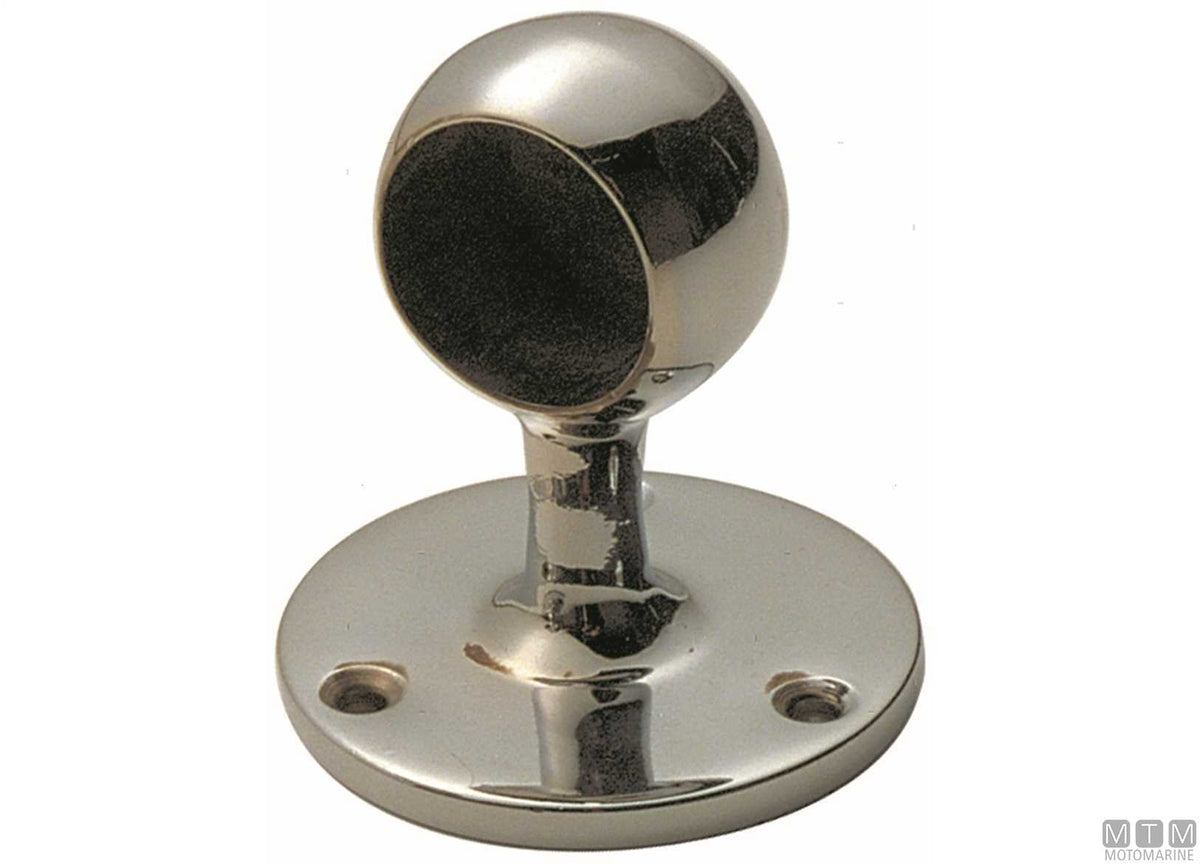 SUPPORTO TERMINALE D35MM OTTONE CROMATO
