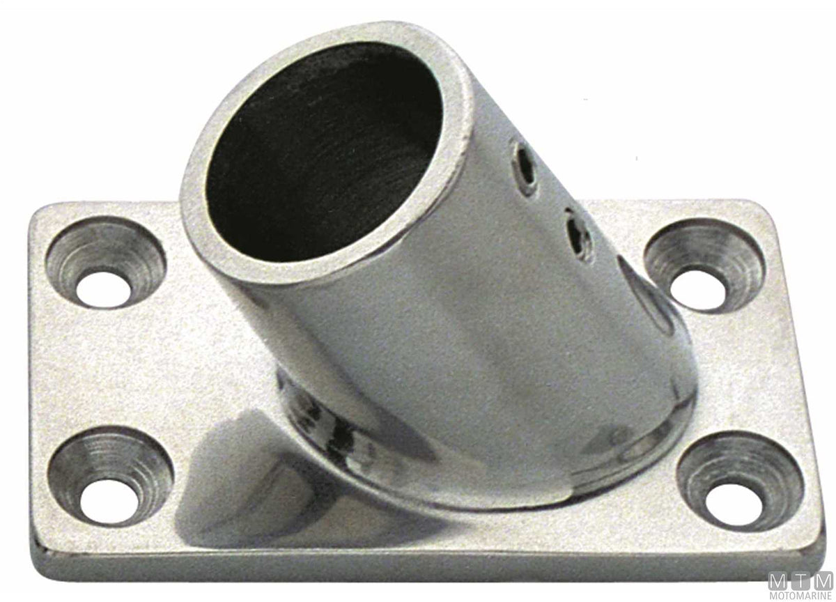BASE QUADRA 60 D25MM ACCIAIO INOX 316