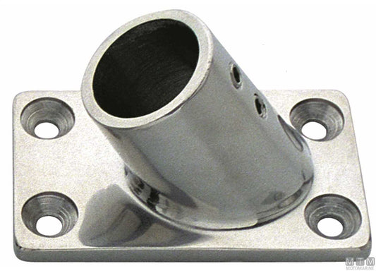BASE QUADRA 60 D25MM ACCIAIO INOX 316
