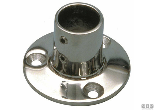 BASE TONDA 90 D25MM ACCIAIO INOX 316