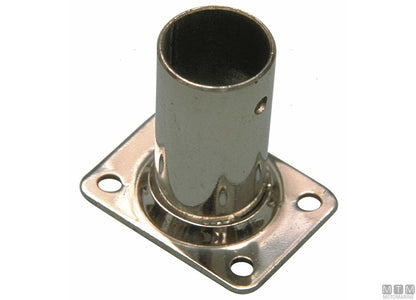 BASE QUADRA 90 D22MM ACCIAIO INOX 316 STAMPATO