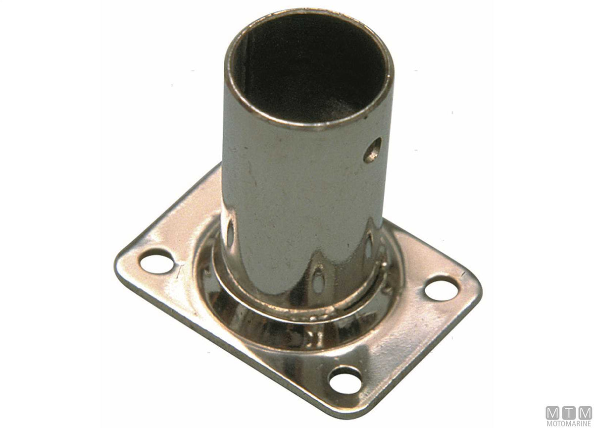 BASE QUADRA 90 D25MM ACCIAIO INOX 316 STAMPATO