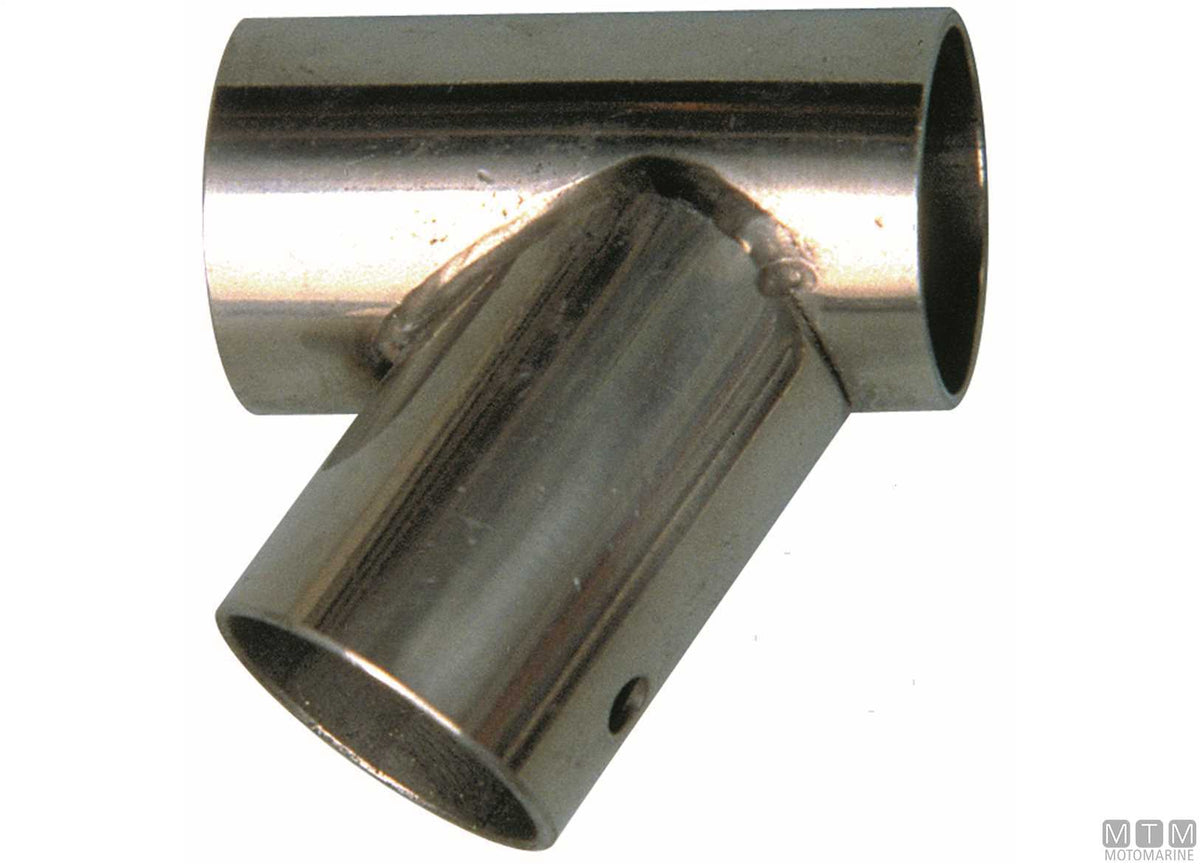 GIUNTO T 60 D22MM SX ACCIAIO INOX 316 STAMPATO