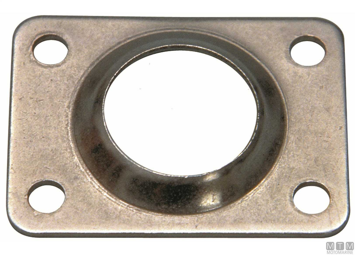 BASE A SALDARE RETTANGOLARE 90 D25MM ACCIAIO INOX 316 STAMPATO
