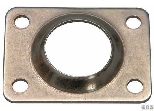 BASE A SALDARE RETTANGOLARE 90 D25MM ACCIAIO INOX 316 STAMPATO