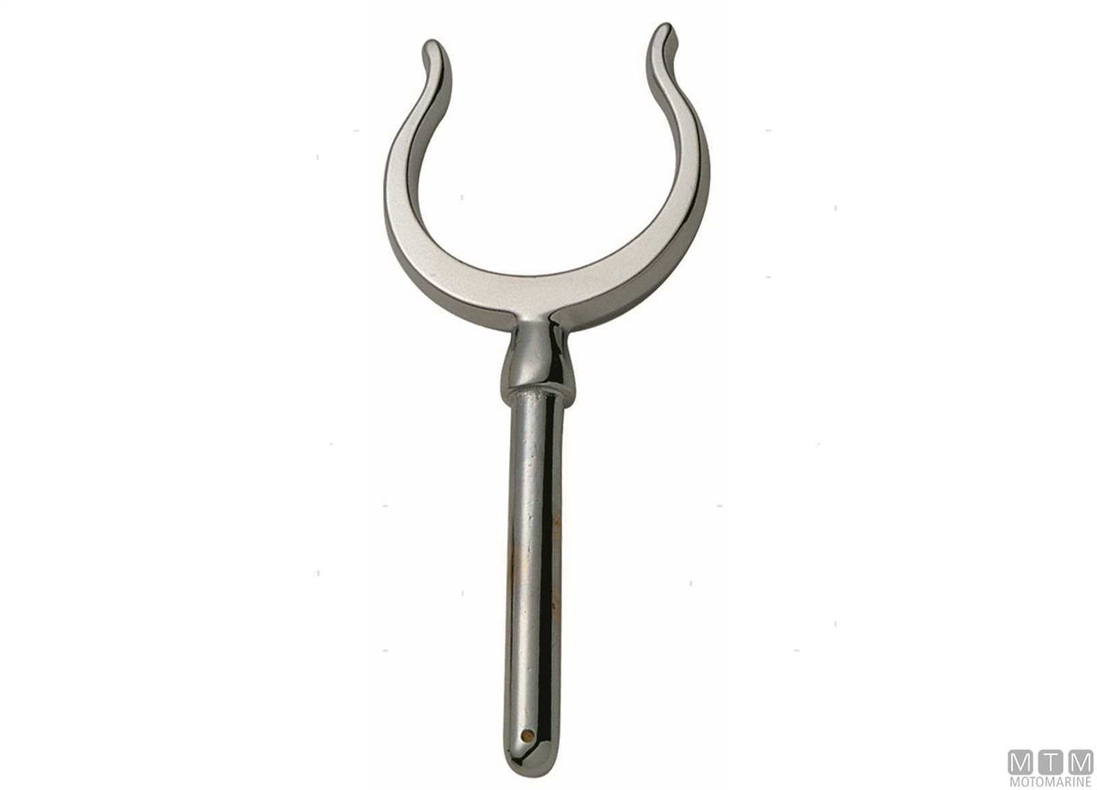 BOCCOLA SCALMIERA LATERALE D14MM OTTONE CROMATO