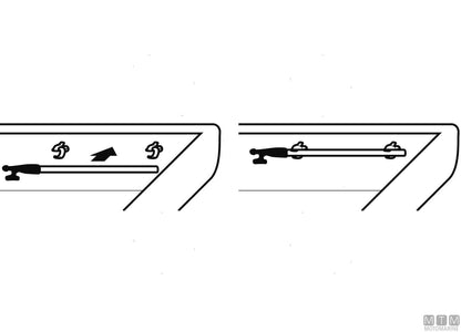 CLIP FISSAGGIO D34<>45MM NERO