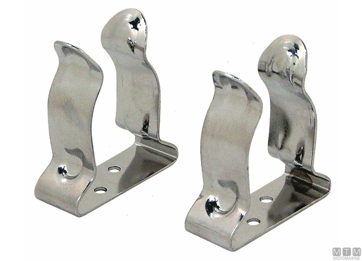 CLIP FISSAGGIO D22<>28MM ACCIAIO INOX 316